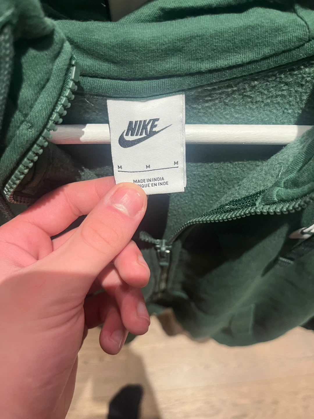 Nike Full-Zip Hoodie Green Size Medium - photo 3