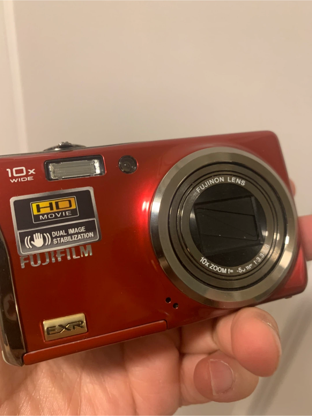 Fujifilm FinePix F80 EXR Red Digital Camera