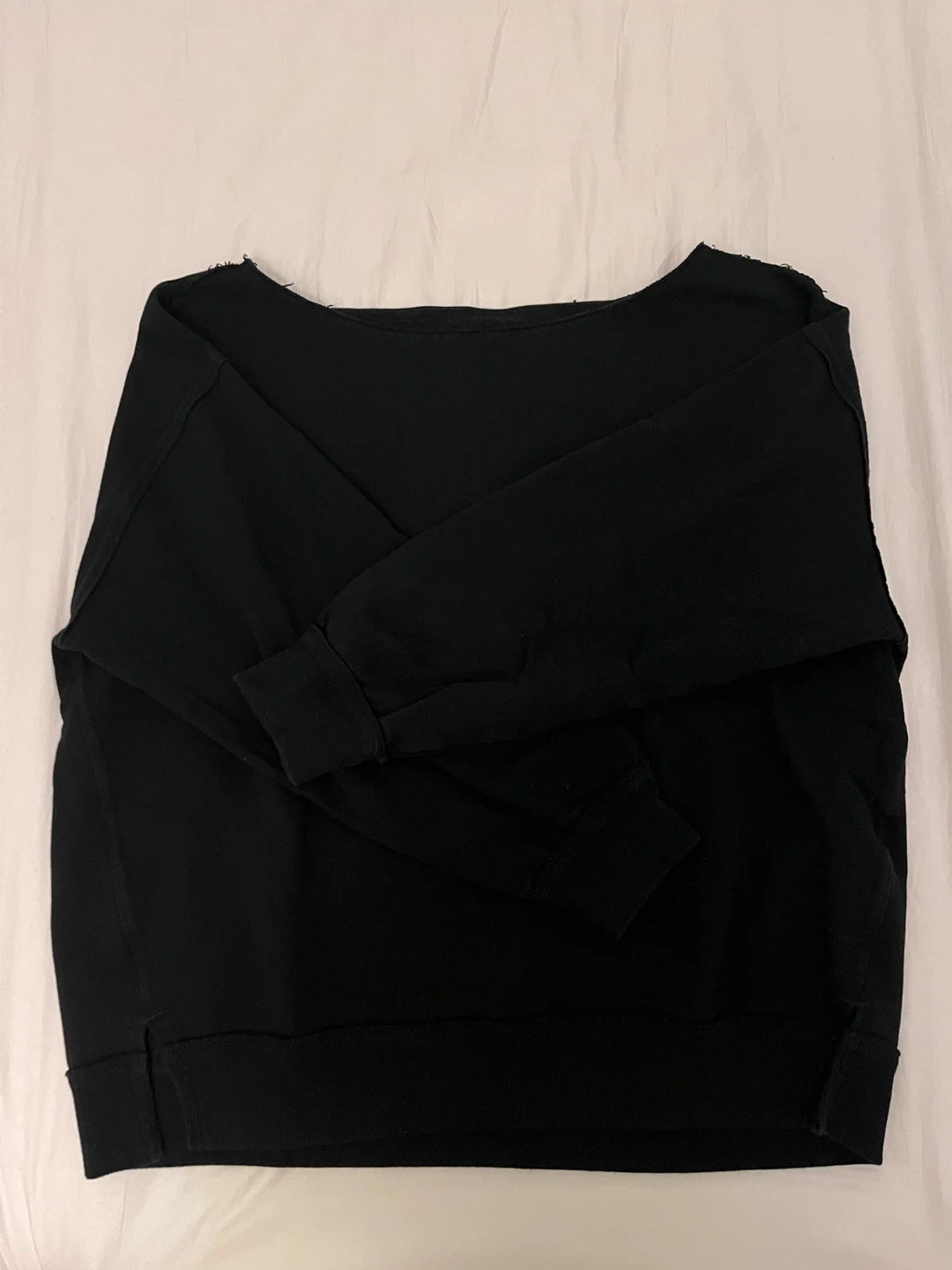 Hollister Navy Off shoulder sweater
