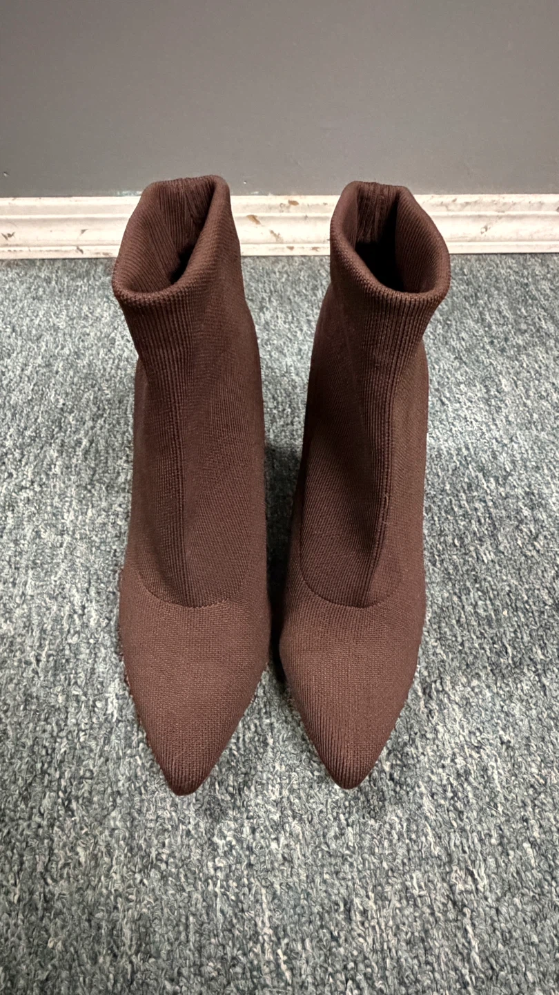 Steve Madden Relic Women's Brown Fabric Ankle Booties - Size 11M - photo 3