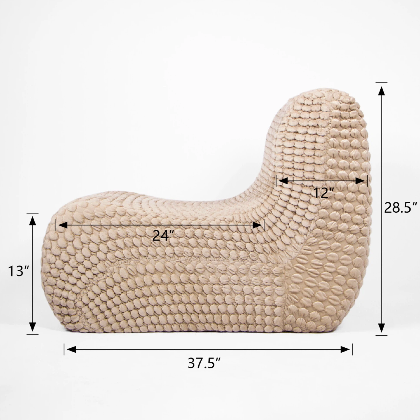 Comfortable Accent Chair with Textured Fabric - photo 4