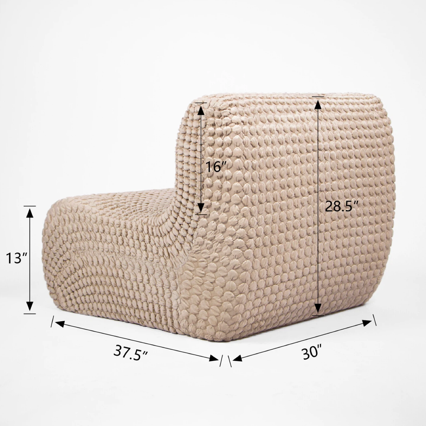 Comfortable Accent Chair with Textured Fabric - photo 3