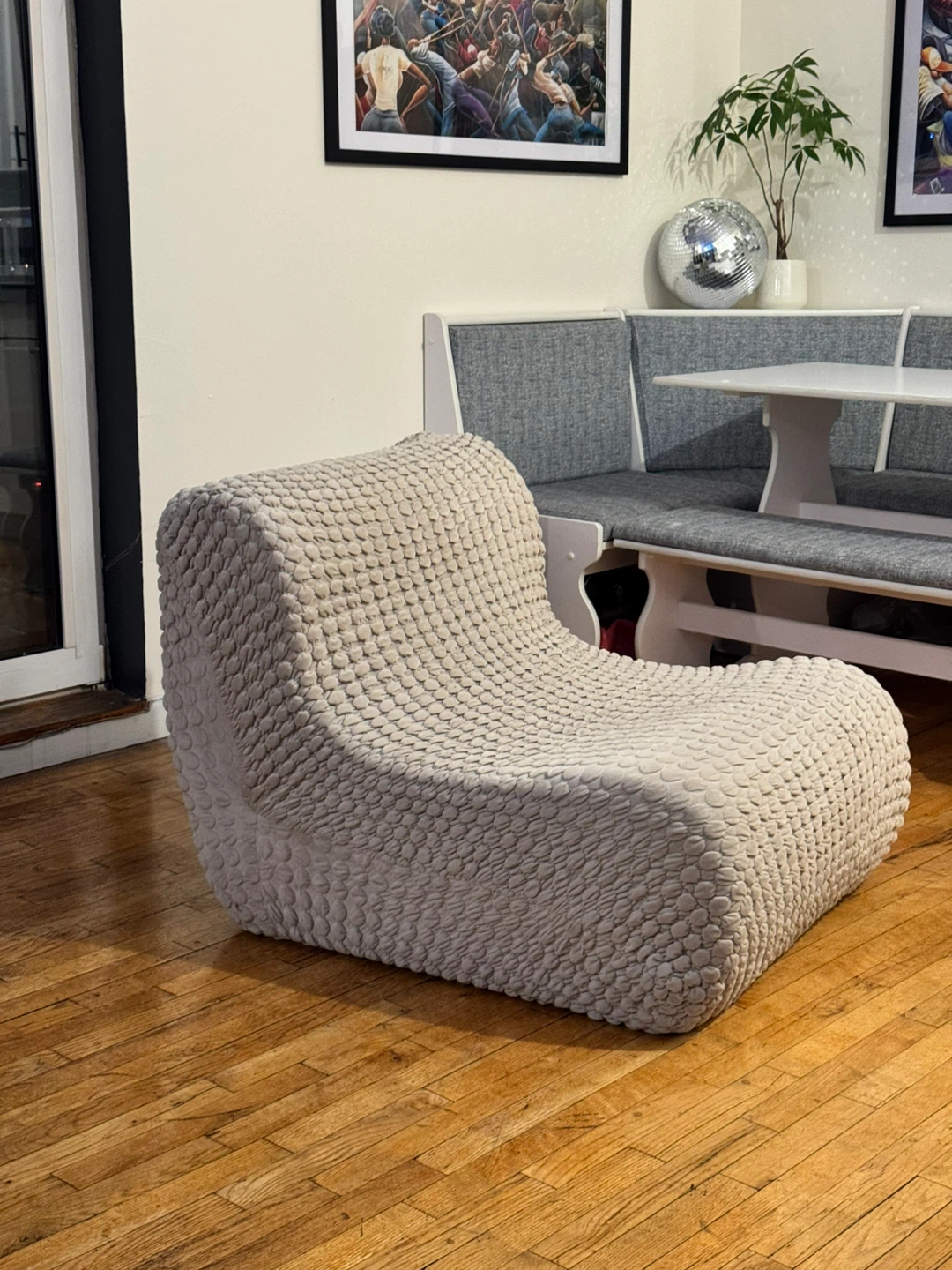 Comfortable Accent Chair with Textured Fabric