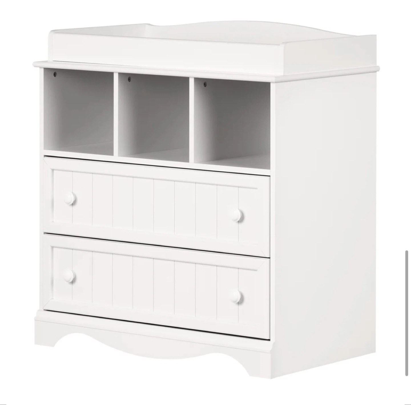 White Changing Table with 2 Drawers - photo 3