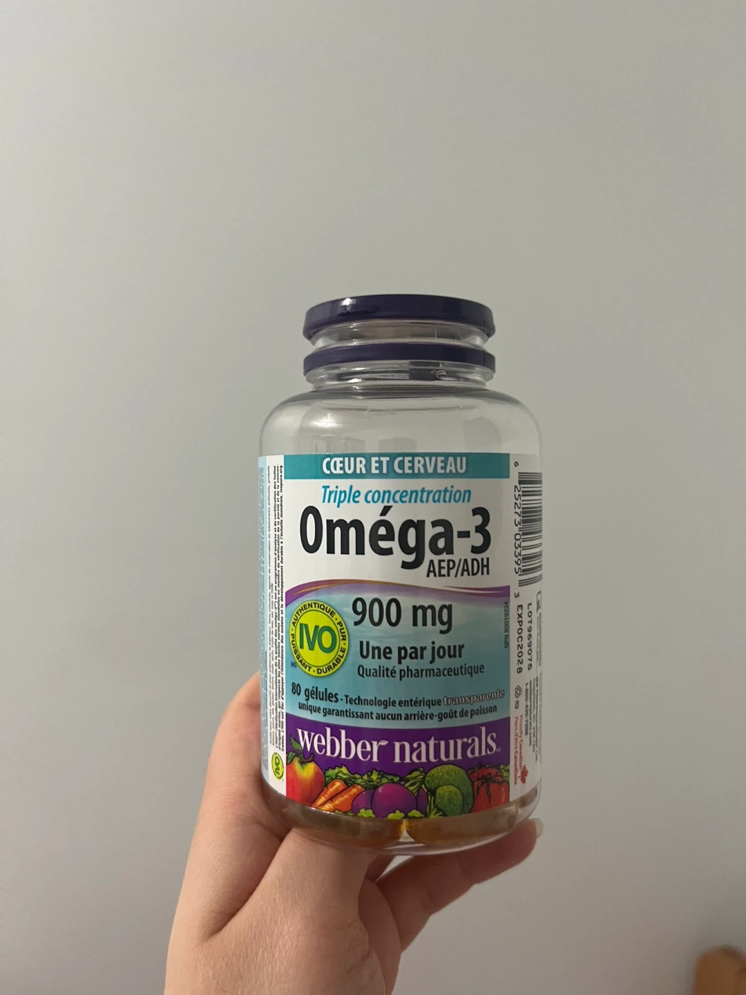Webber Naturals Triple Concentration Omega-3 AEP/ADH 900mg