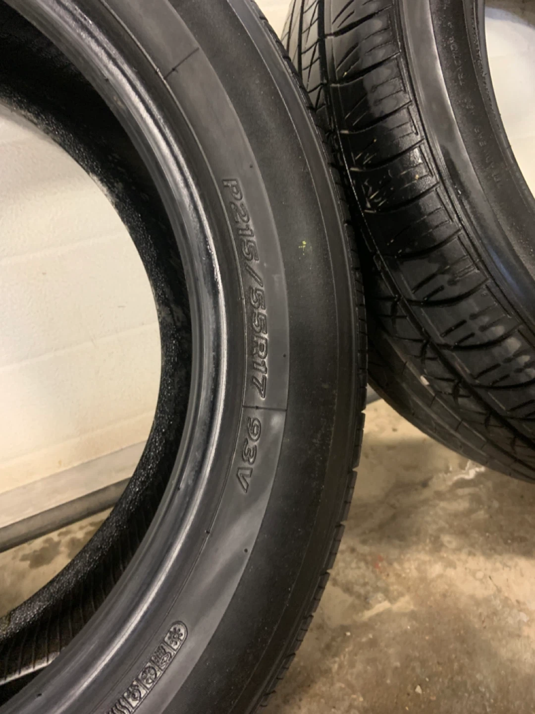 215/55R17 93V Set of 3 Hankook OPTIMO Tires - photo 4