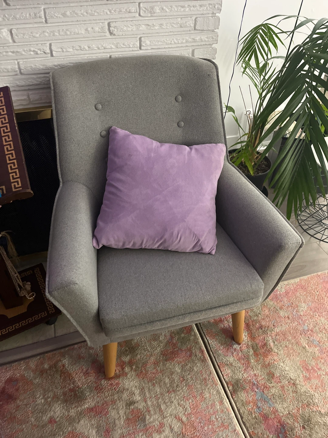 Grey Accent Armchair