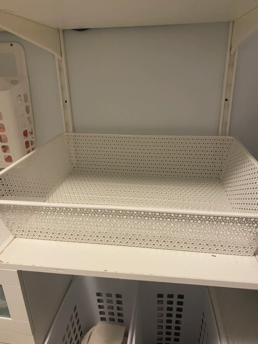 White ikea Pax drawer /  Storage Basket