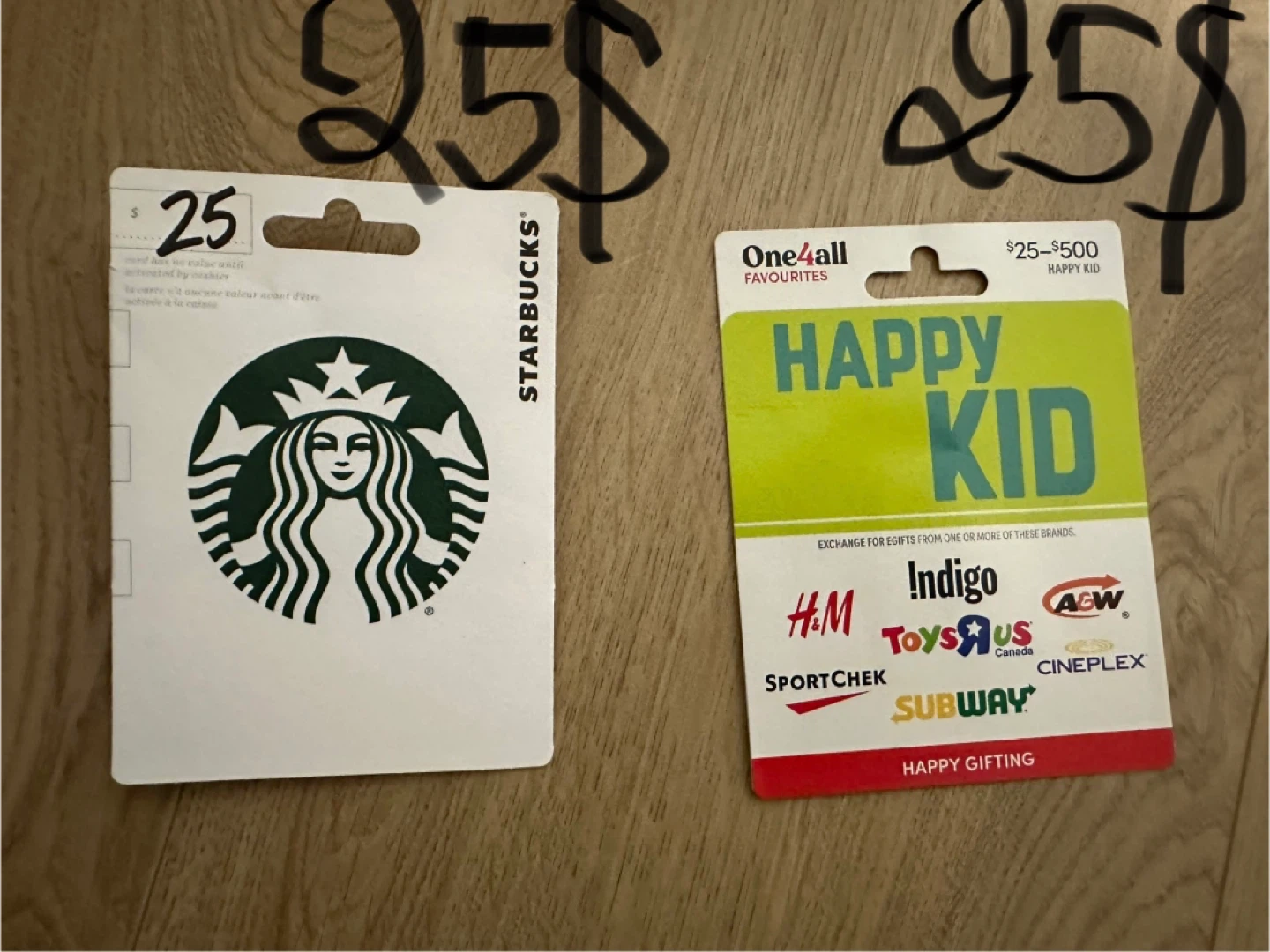 STARBUCKS GIFT CARD 25$ - ONE4ALL GIFT CARD 25$