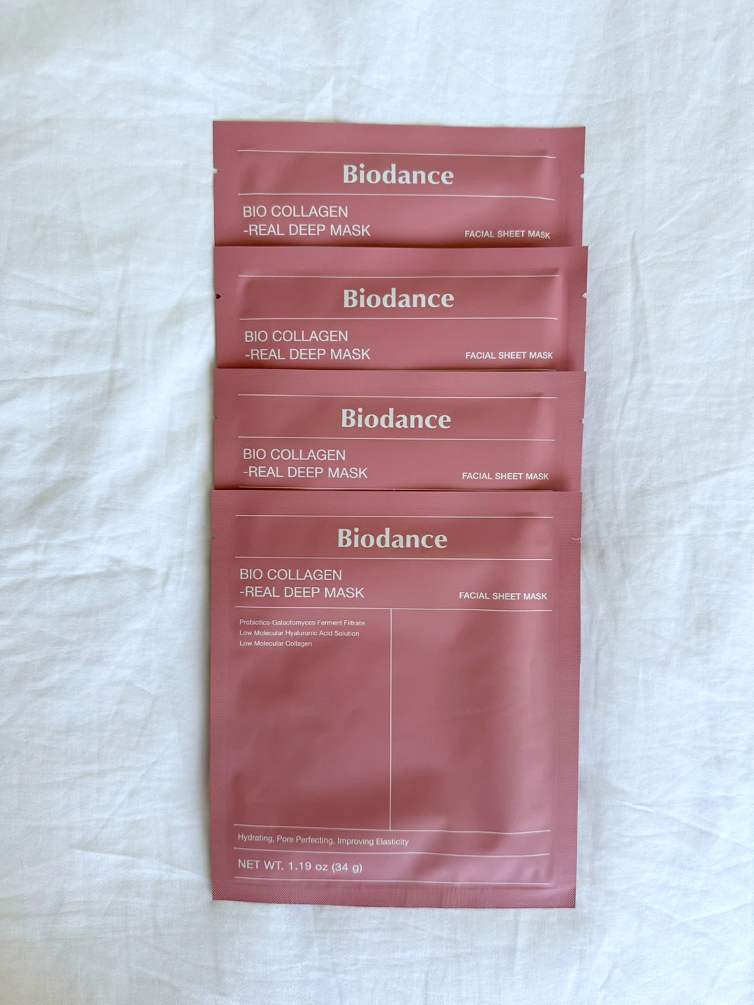 🆕 4 pcs Biodance Bio Collagen Real Deep Facial Sheet Mask (34g)