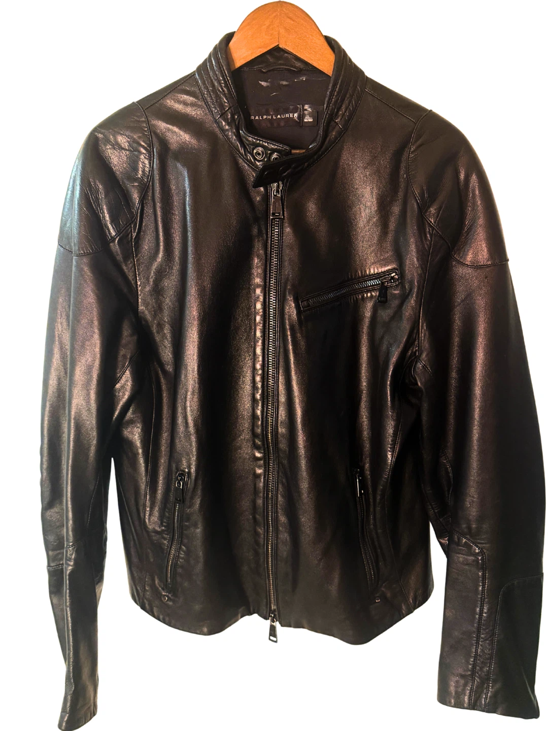 Ralph Lauren Black Label Leather Motorcycle Jacket