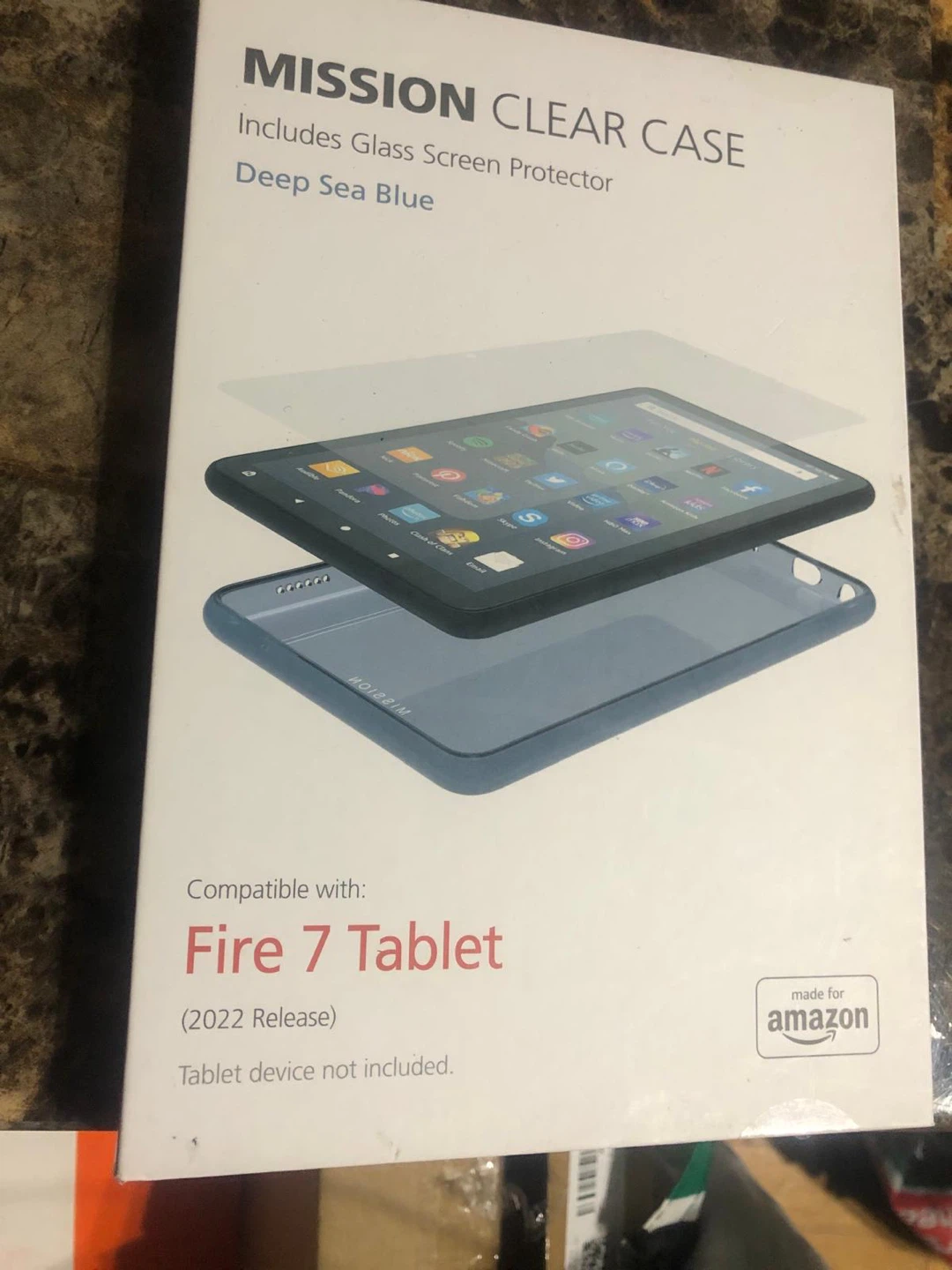 New-Mission Clear Case for 7/8 tablets - Deep Sea Blue - photo 4