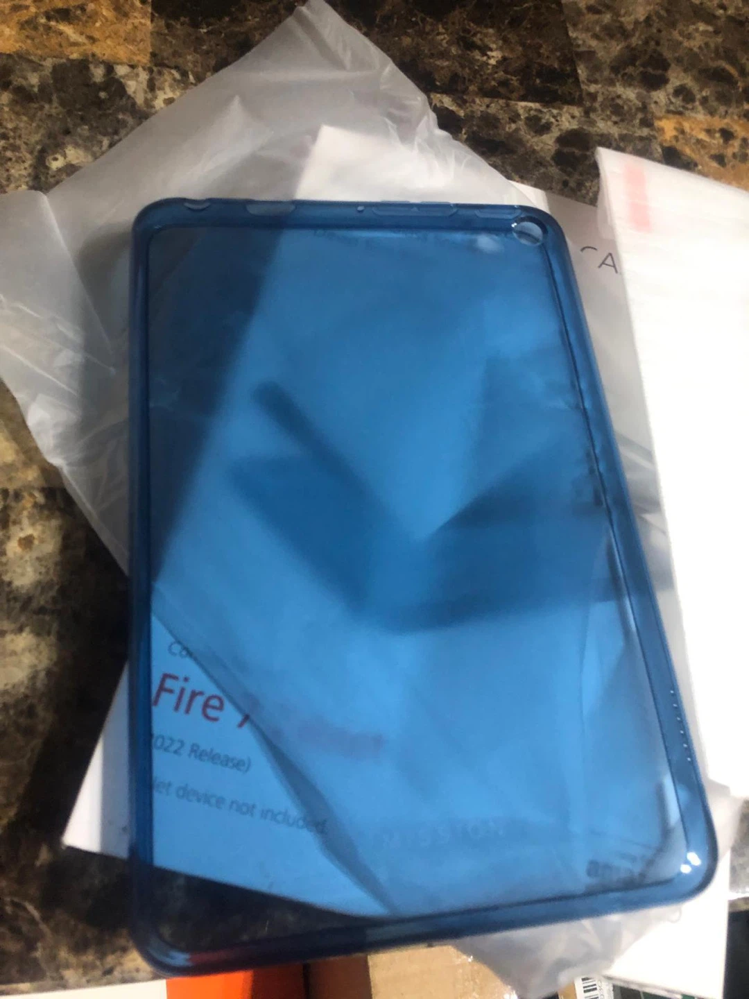New-Mission Clear Case for 7/8 tablets - Deep Sea Blue