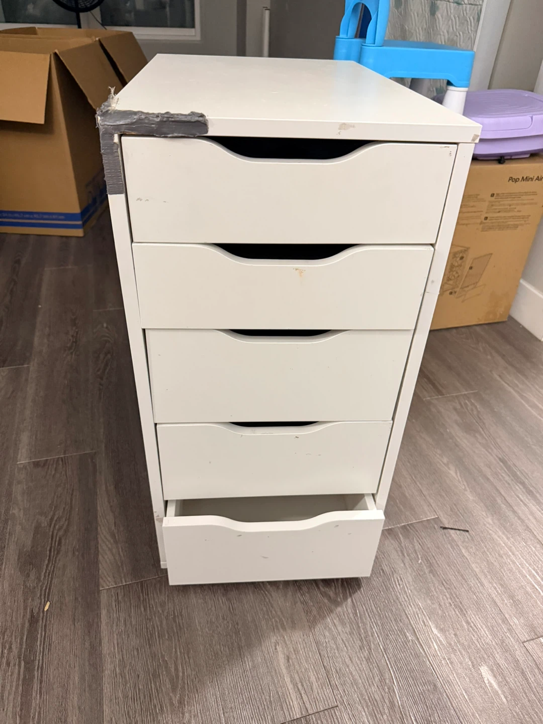 White 5-Drawer Alex Unit - photo 2