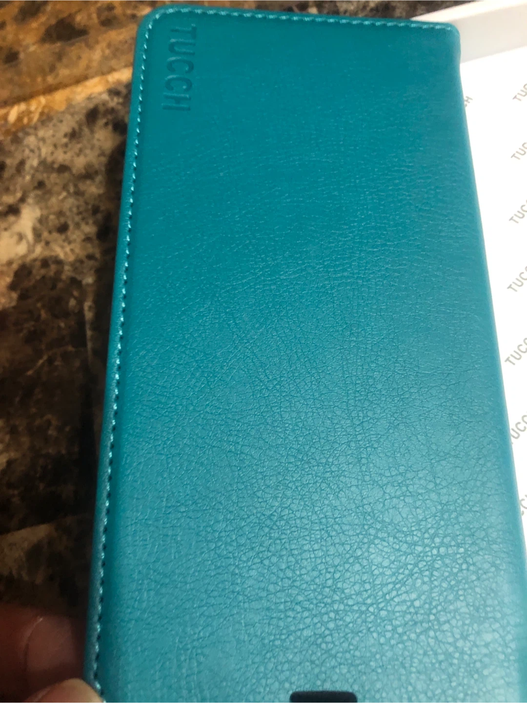 New-TUCCI Teal Flip Wallet Phone Case - photo 3