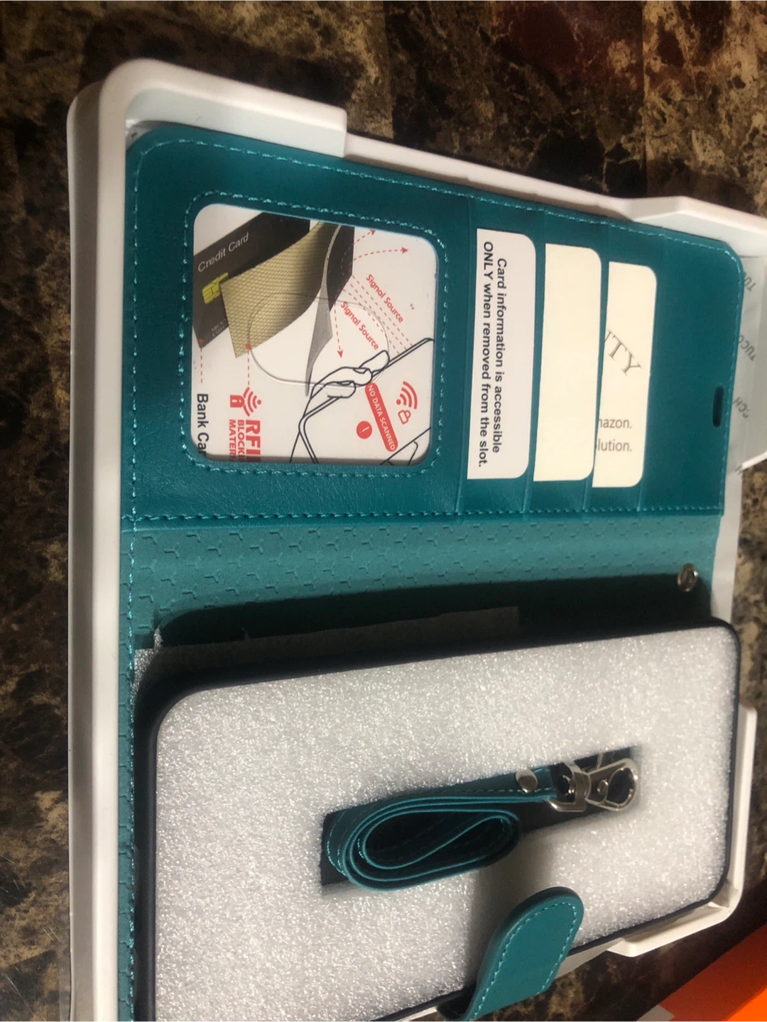 New-TUCCI Teal Flip Wallet Phone Case - photo 5