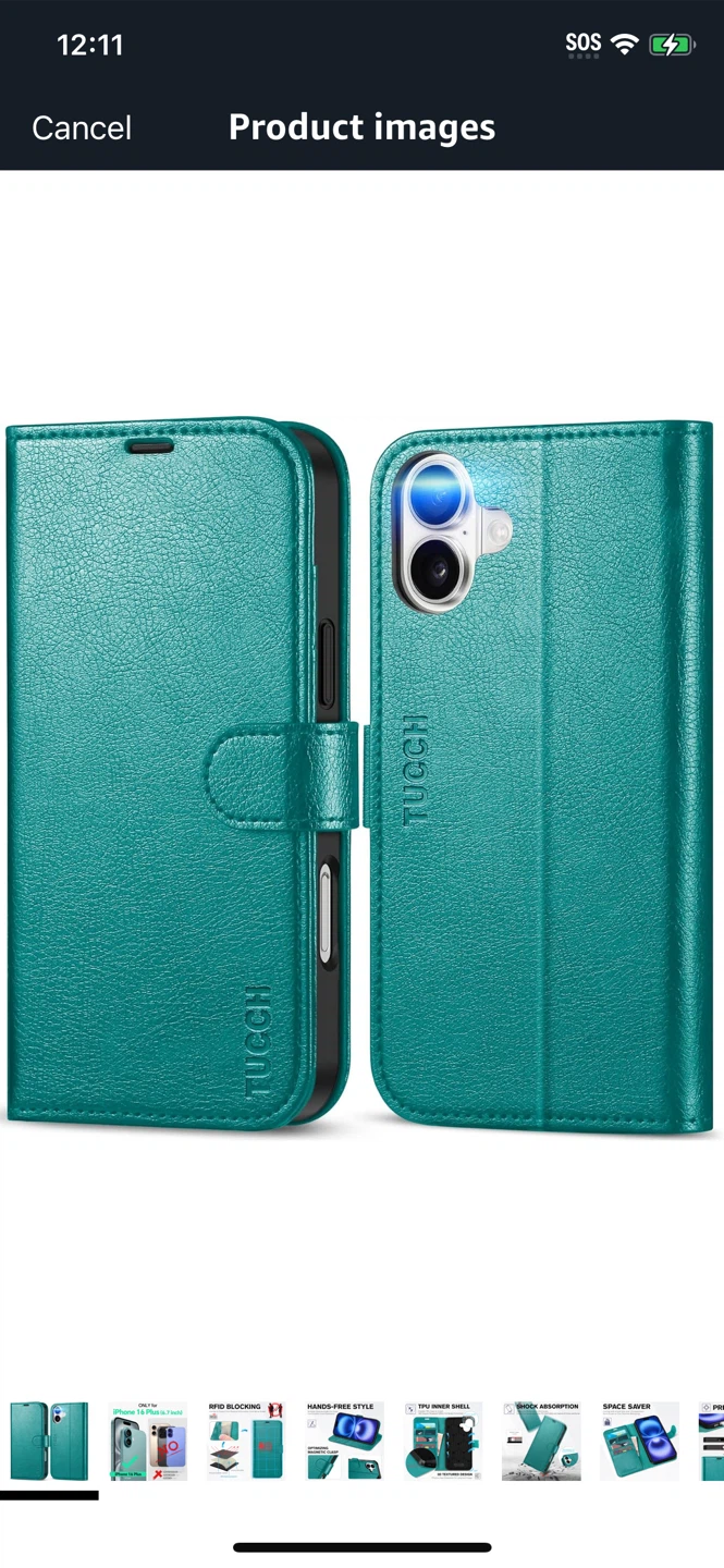 New-TUCCI Teal Flip Wallet Phone Case - photo 2