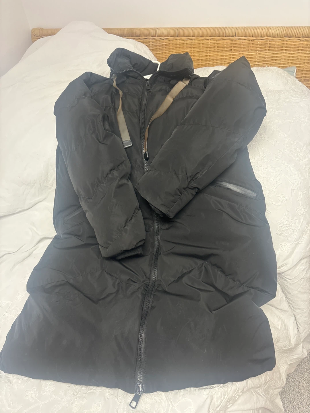 Black Puffer Coat - photo 2