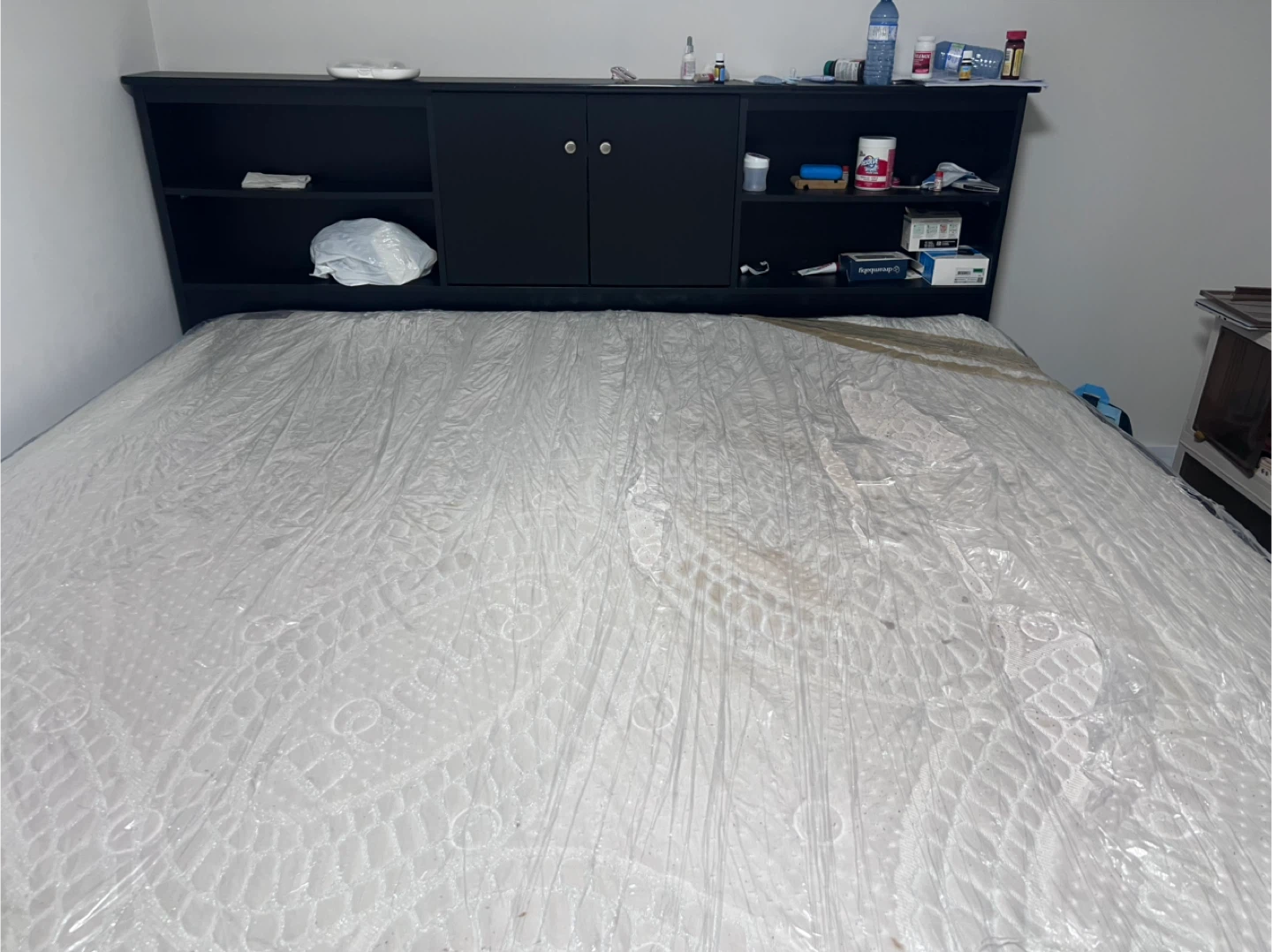King Size Storage Bed with 12” Mattress – Like New - photo 2