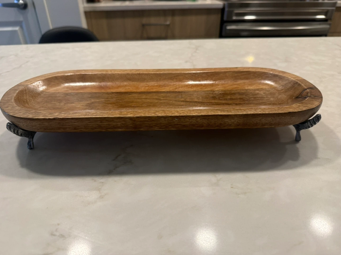 HOMESENSE Wooden Dough Bowl Serving Tray