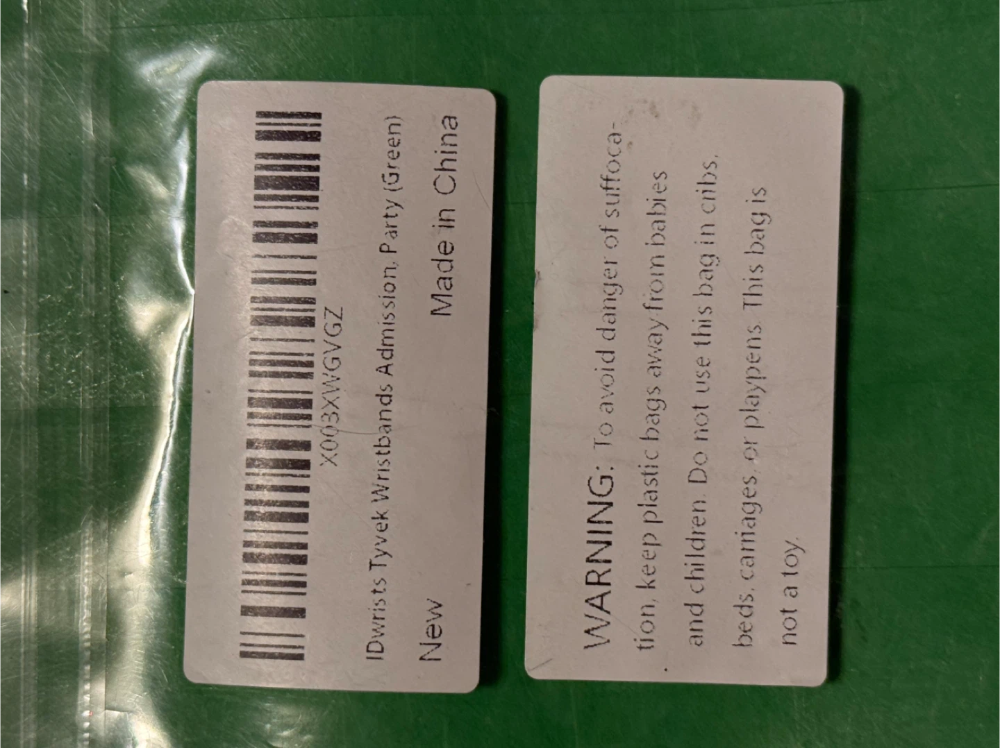 500 ct IDwrists Tyvek Admission Party Wristbands (Green) - photo 2