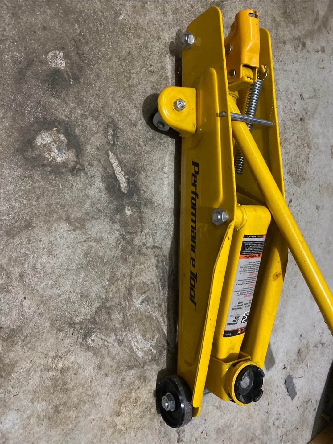 $25 Performance Tool Yellow Floor Jack - photo 2