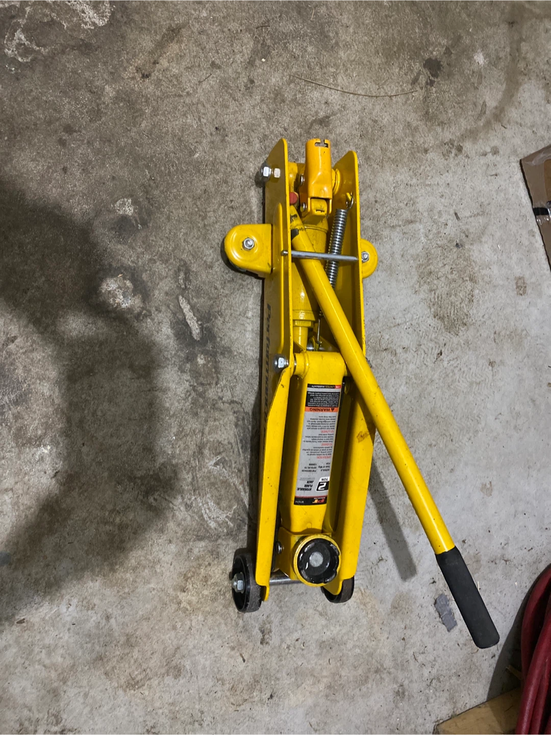 $25 Performance Tool Yellow Floor Jack