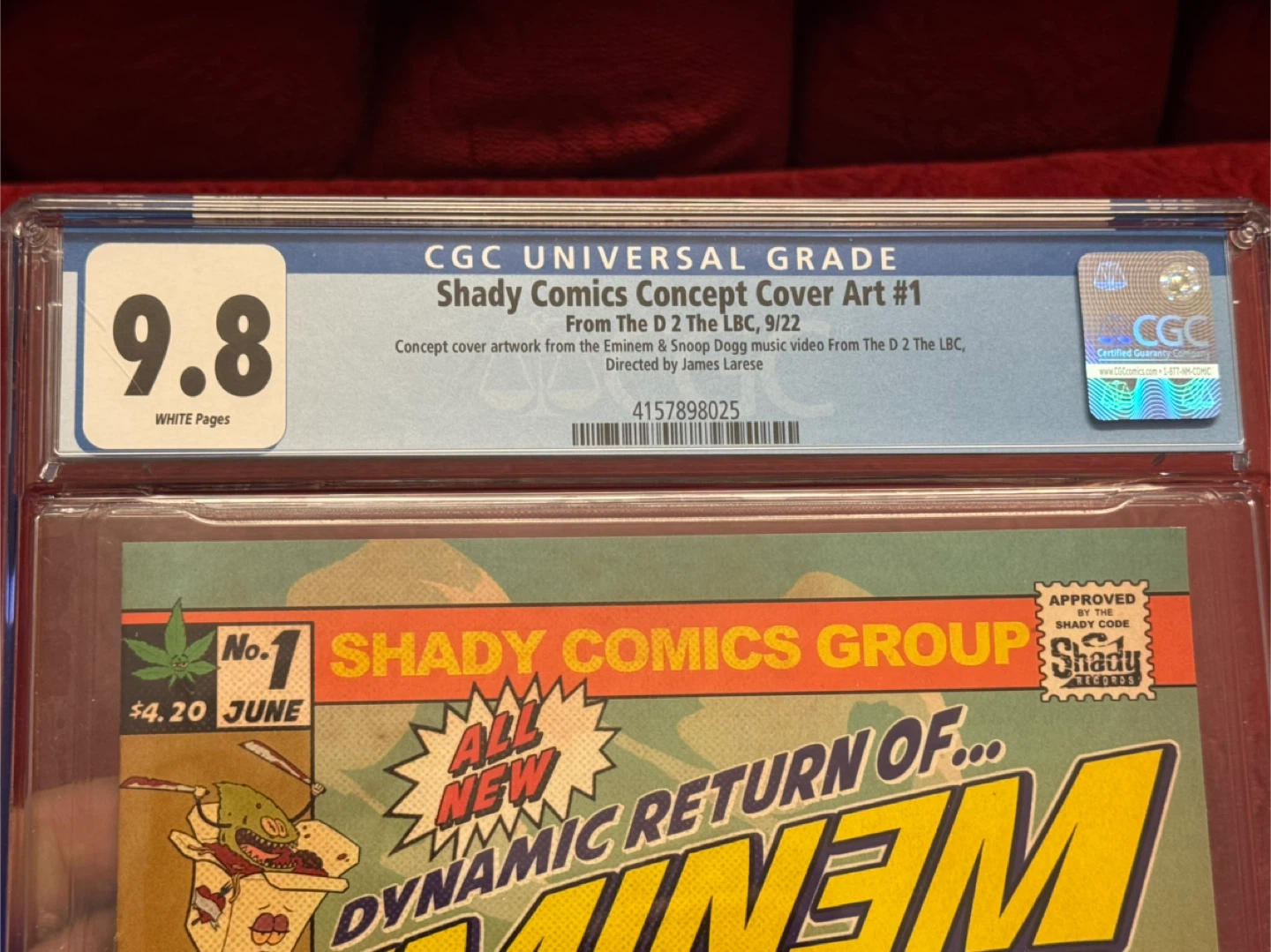 Shady Comics Concept Cover Art #1 Graded CGC 9.8 - photo 5
