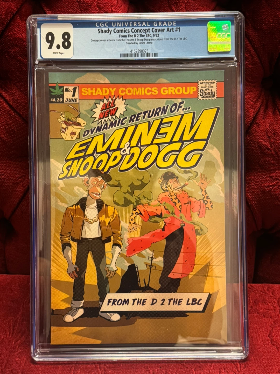 Shady Comics Concept Cover Art #1 Graded CGC 9.8 - photo 4
