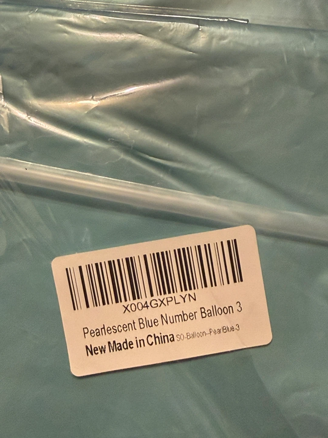 Pearlescent Blue Number Balloons 3 & 8 - photo 2