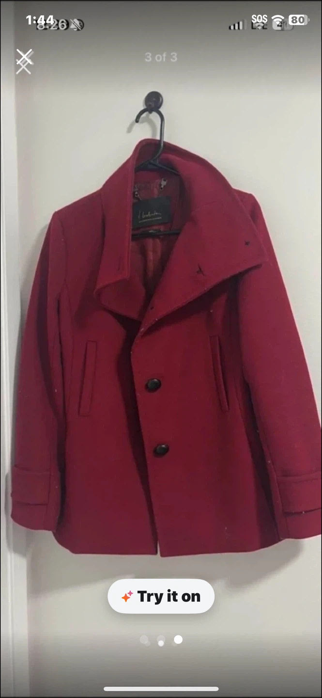 Red babaton jacket size small
