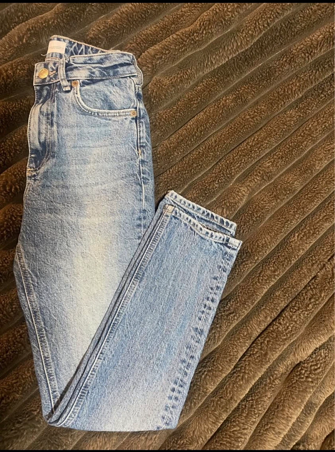 ZARA Women's Blue Wash Denim Jeans - US 2