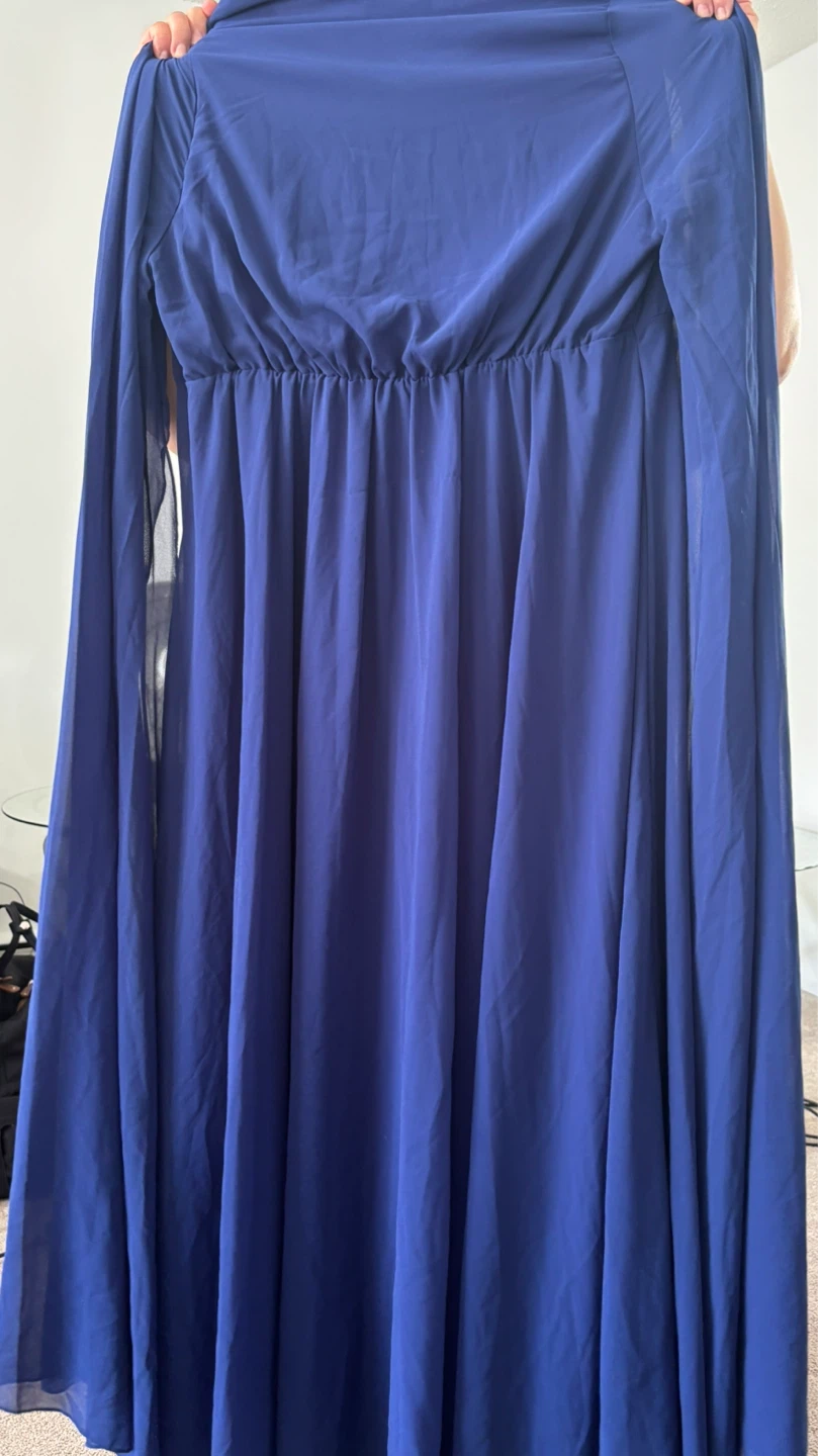 Blue Kaftan with Gold Embroidery - photo 3