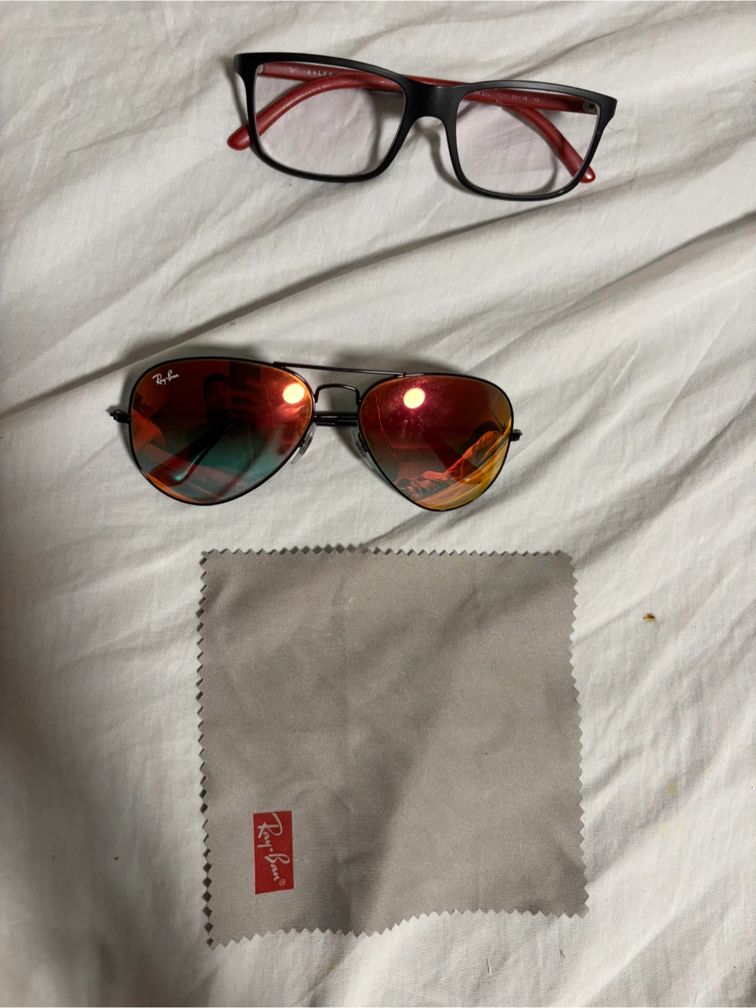 Ray-Ban Aviator Sunglasses with Case and Cleaning Cloth - photo 2