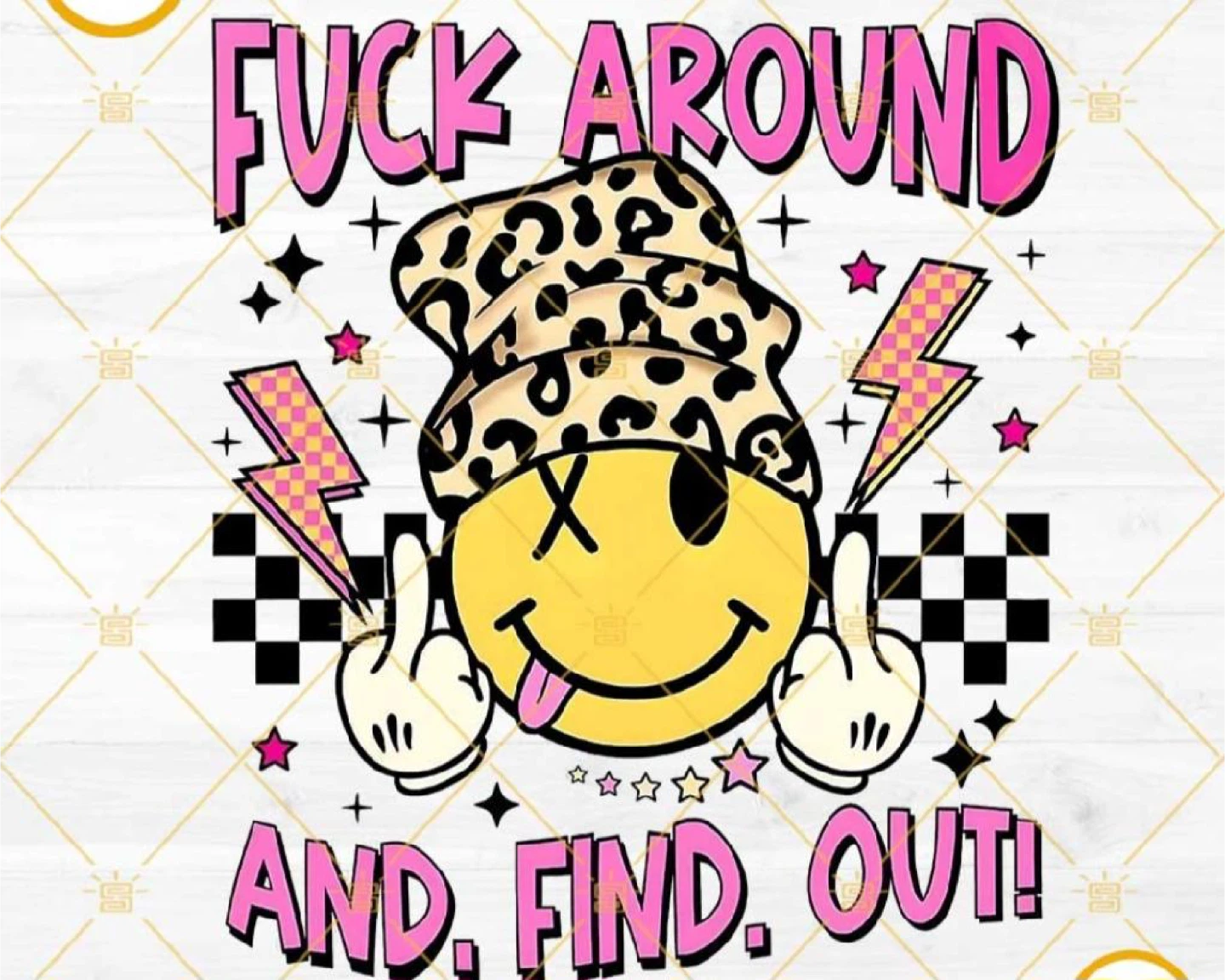 Navy Blue Hoodie with "Fuck Around and Find Out" Graphic - photo 2