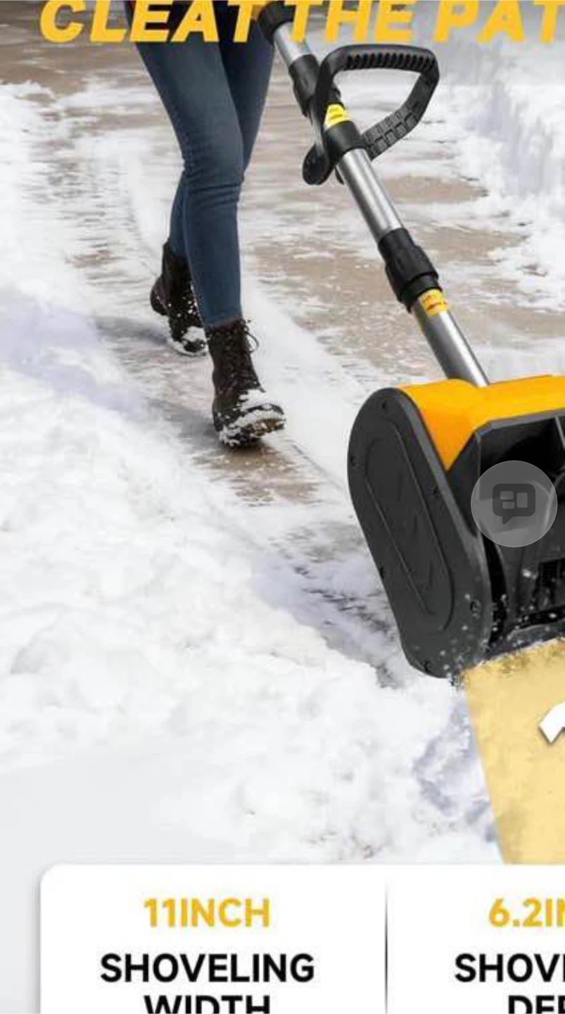 Cordless Snow  blower compatible dewalt - photo 2