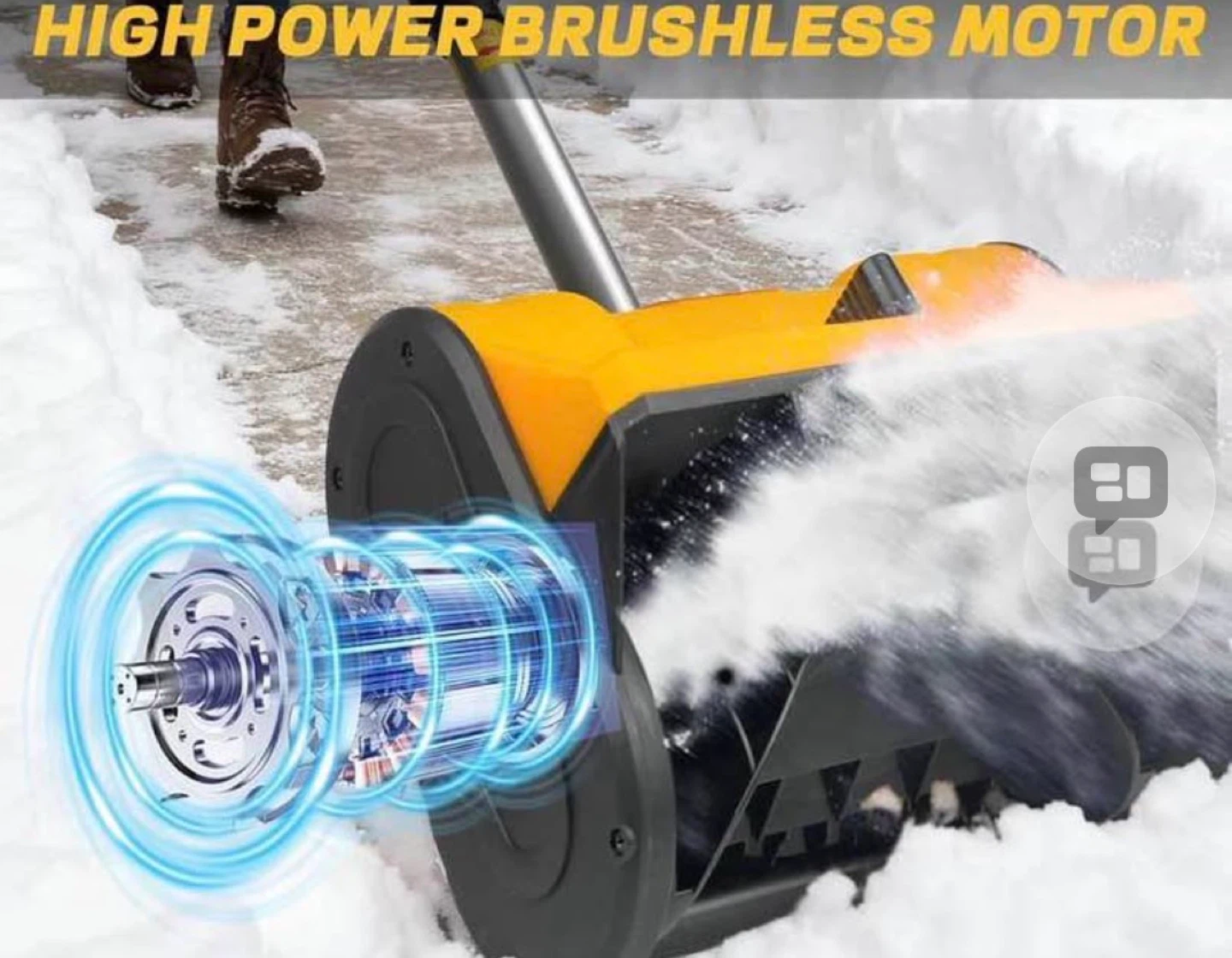 Cordless Snow  blower compatible dewalt