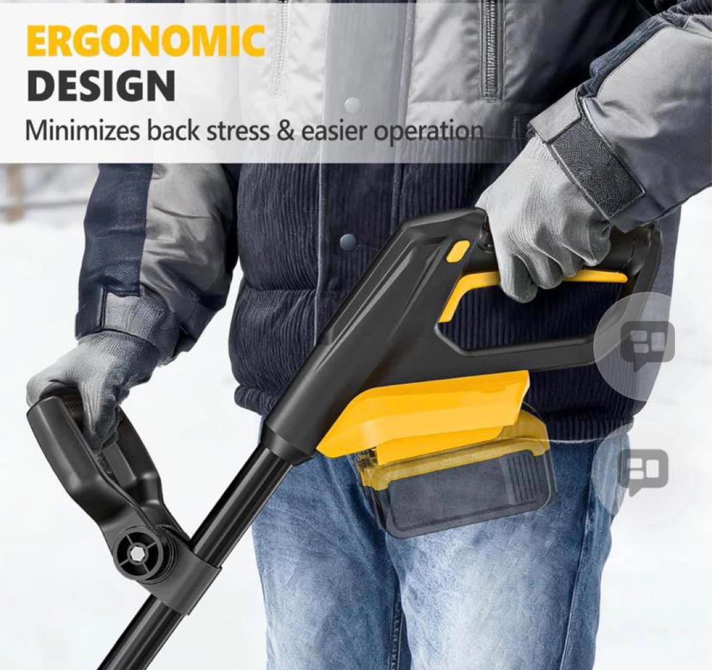 Cordless Snow  blower compatible dewalt - photo 4