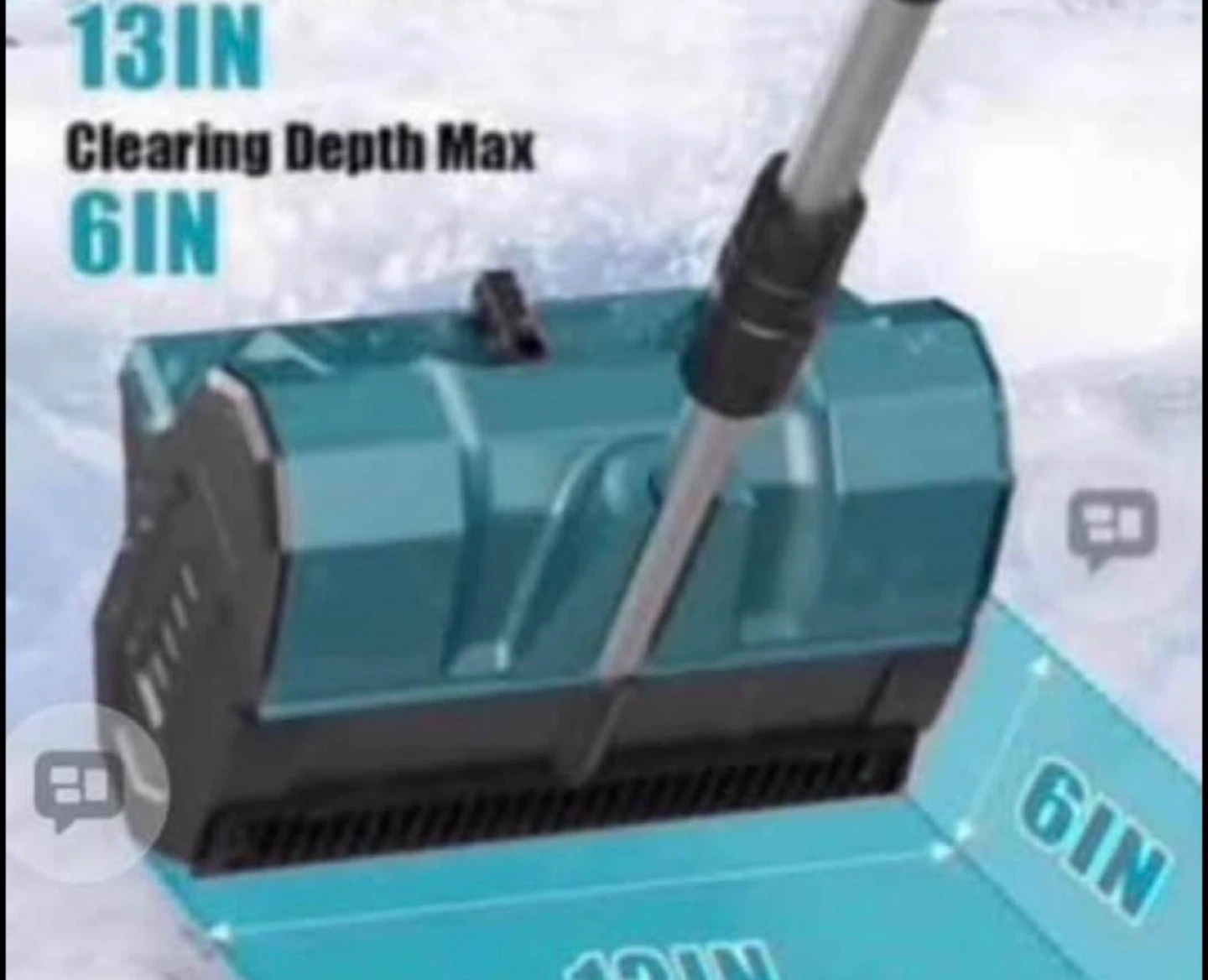 Electric Snow Blower  Clearing Width, 6 Inch Depth - photo 3