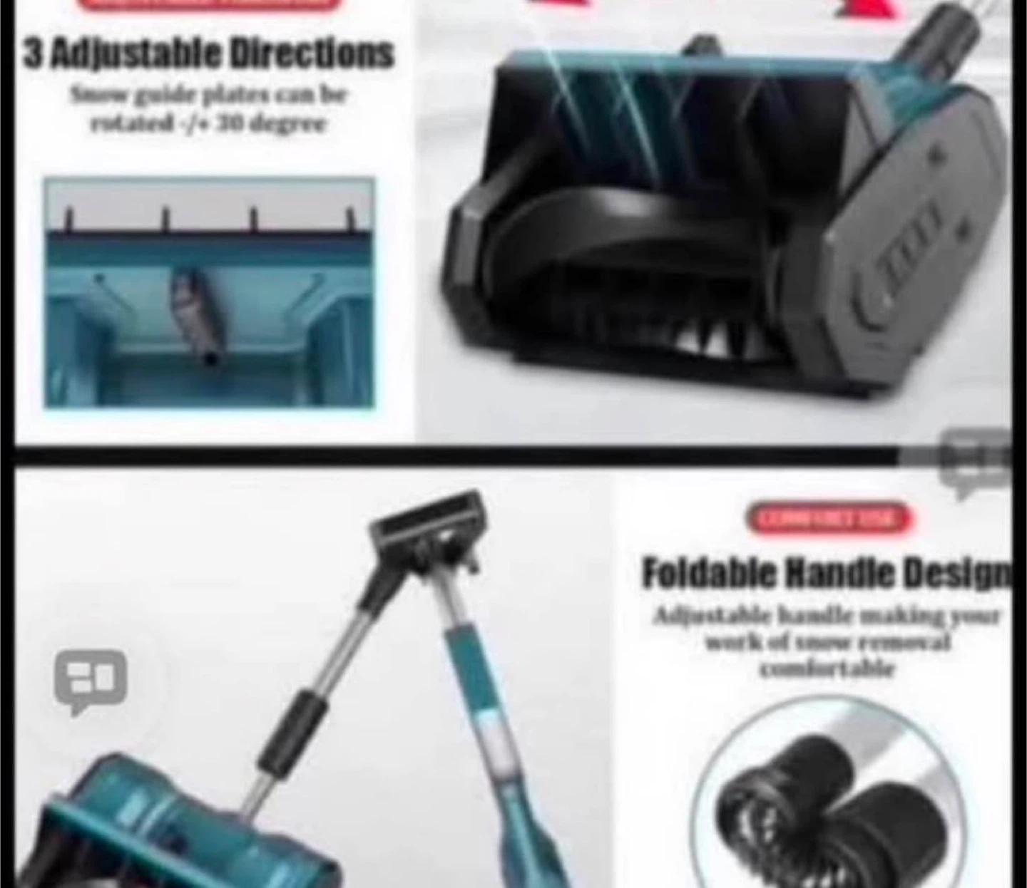 Electric Snow Blower  Clearing Width, 6 Inch Depth - photo 5