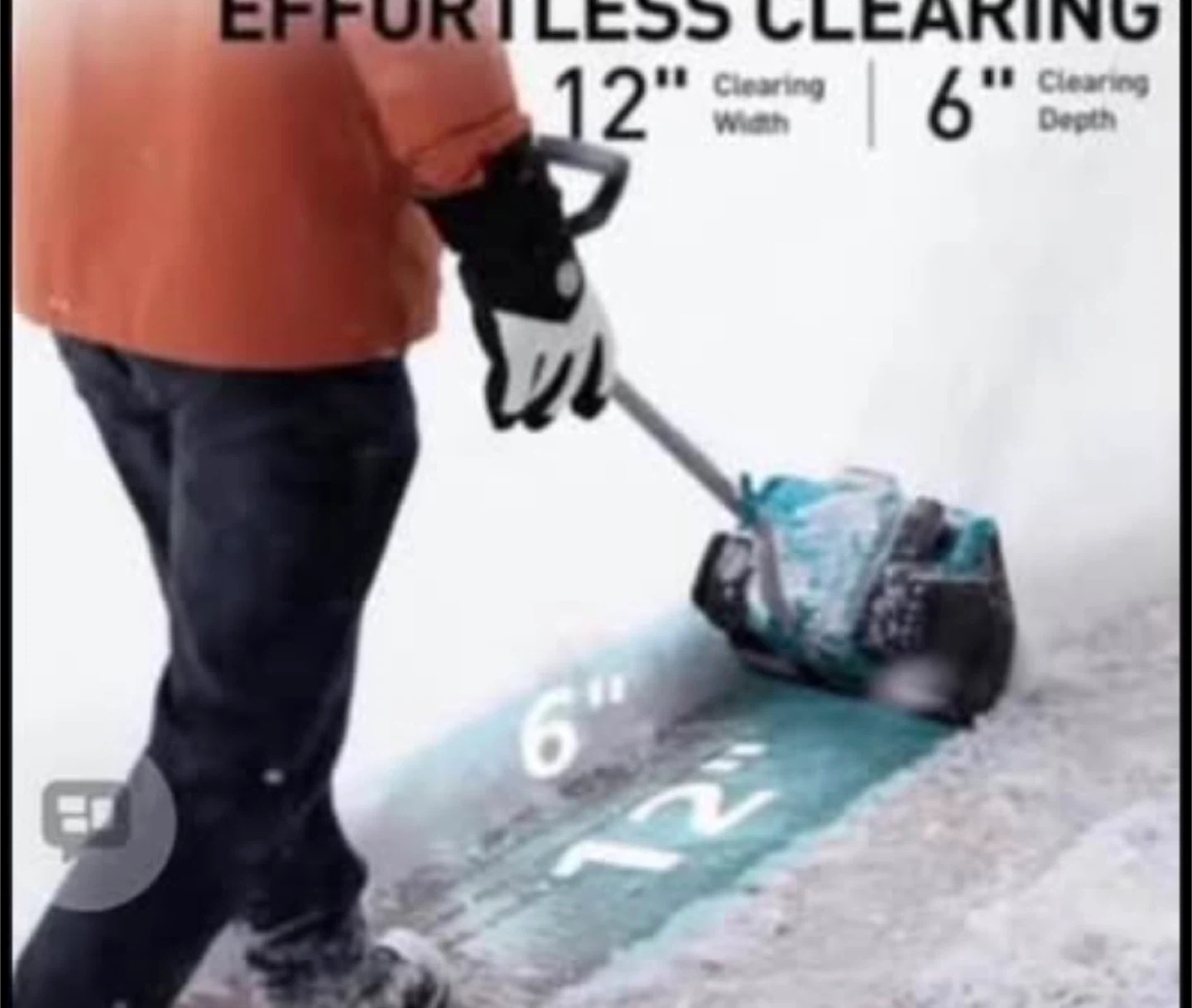 Cordless Snow Thrower - Blue - photo 2