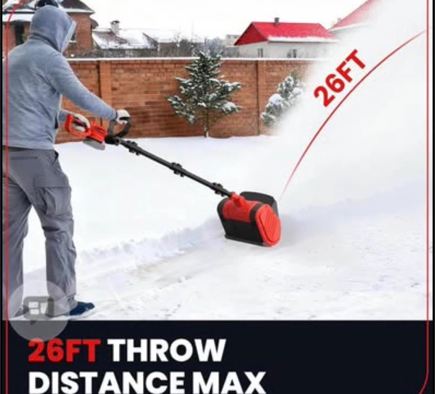 Electric Snow Shovel Cleaning Width
