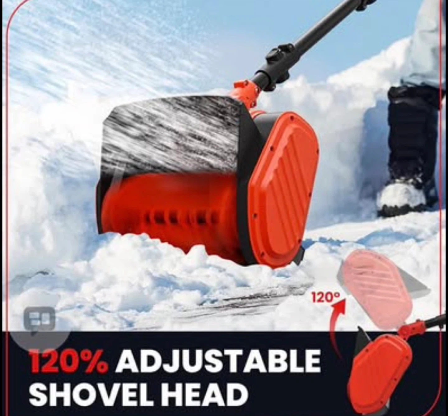 Electric Snow Shovel Cleaning Width - photo 5