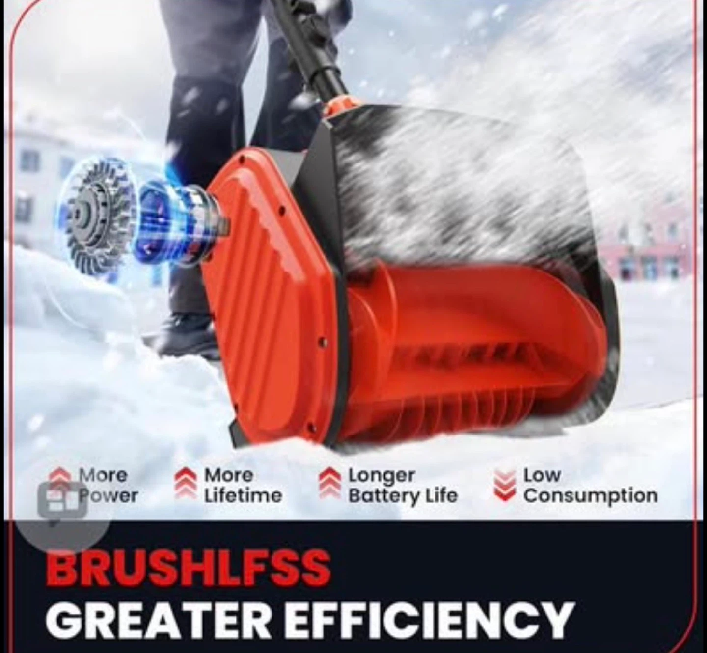 Electric Snow Shovel Cleaning Width - photo 4