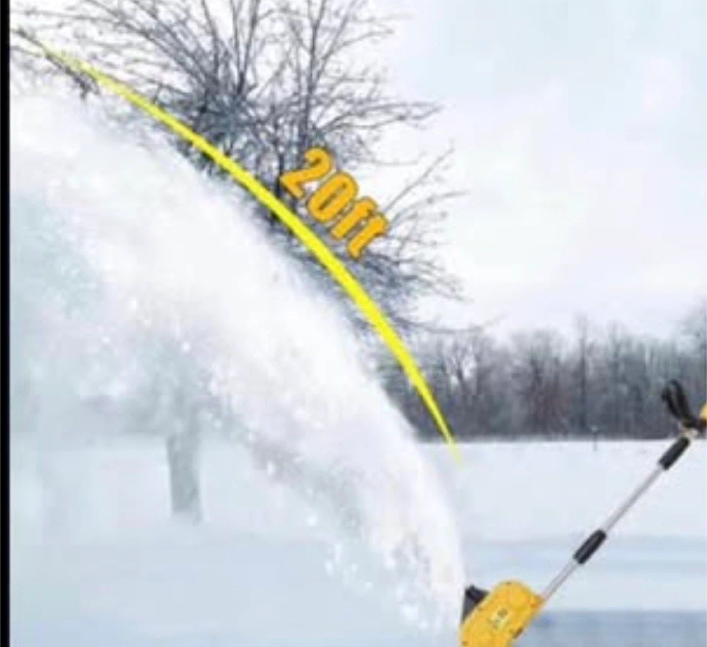 Yellow Electric Snow Sweeper - photo 2