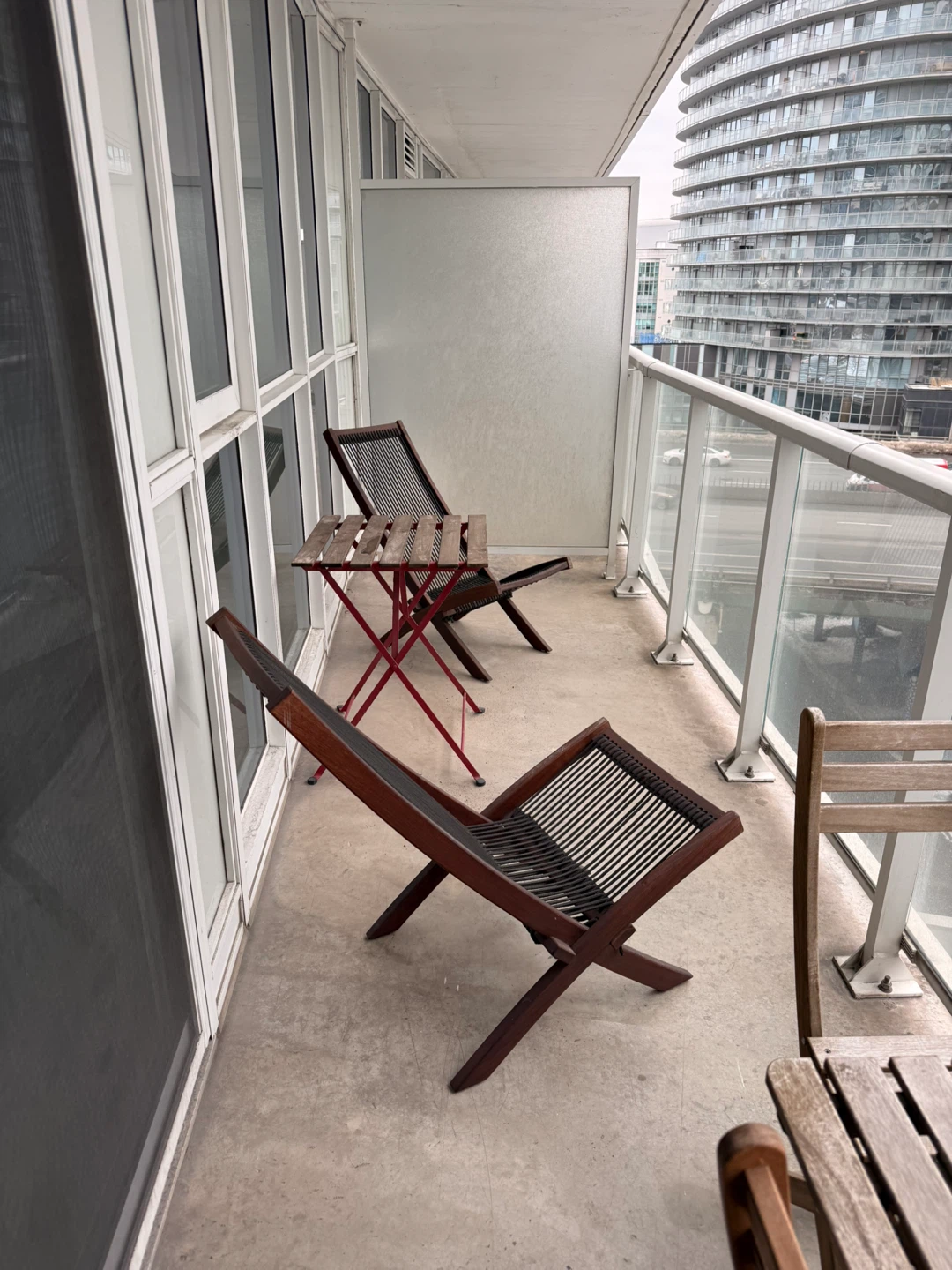 Wooden Folding Table and Chairs plus 2 Outdoor Loungers