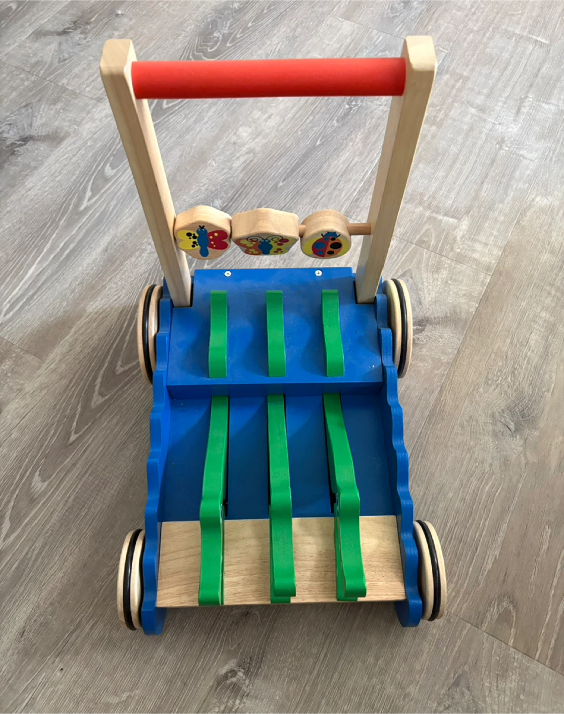 Melissa and Doug Wooden Baby Walker Toy with Alligator Design - photo 2