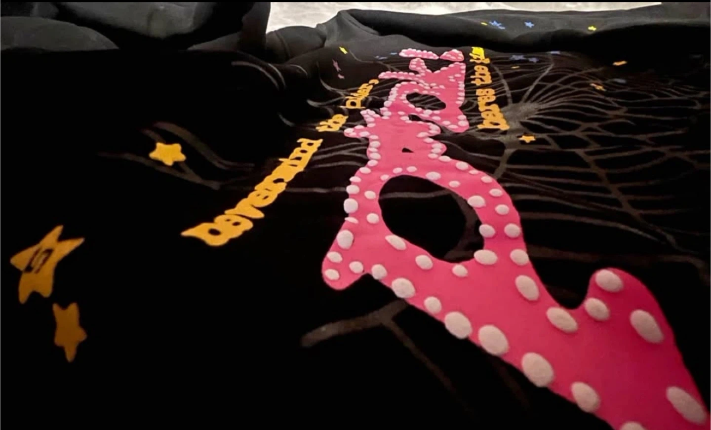 Black Hoodie with Star Graphic - photo 2