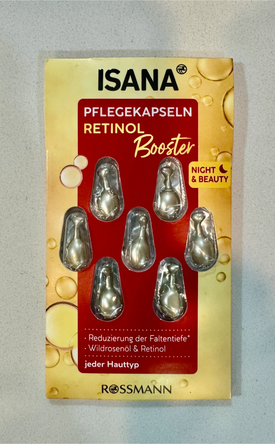 Rossmann ISANA Retinol Booster_Night & Beauty Serum Capsules_NWT - photo 2