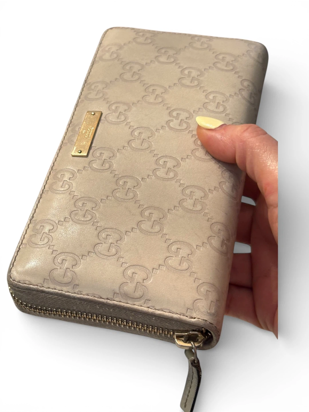 Gucci Zip Around Wallet - Beige GG Imprime - photo 2